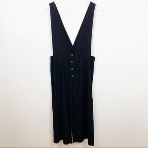 Sienna Sky | Black Wide Leg Overalls Jumpsuit NWT